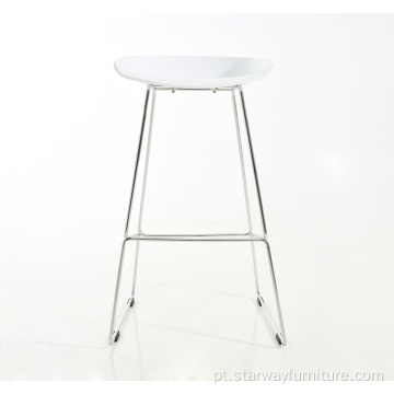 Cadeira de barra de moldura de metal de apoio de pé alto